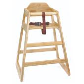 Highchair Wooden Commercial EU Standard Natural