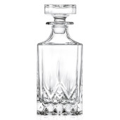 RCR Opera Square Whisky Decanter 750ml/25.4oz (Pack of 4)