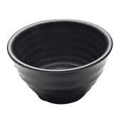 Creations Zen Melamine Black Round Bowl 9.5cm/3.7" 120ml/4oz (Pack of 6)