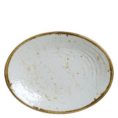 Creations Craft Melamine White Oval Plate 26cm/10" (Pack of 6)