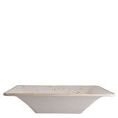 Creations Craft Melamine White Square Pebble Bowl 38cm/15" (Pack of 3)