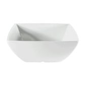 White Melamine Square Bowl 6oz 177ml