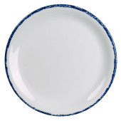 Creations Blue Dapple Melamine Coupe Plate 20.3cm/8" (Pack of 12)