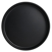 Creations Cali Melamine Black Stack Plate 15.9cm/6.25" (Pack of 6)