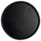 Creations Cali Melamine Black Round Plate 27.3cm/10.75" (Pack of 12)