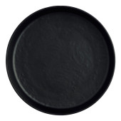 Creations Cali Melamine Black Round Plate 20.4cm/8" (Pack of 12)
