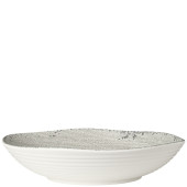 Creations Pompeii Melamine Stone Large Shallow Round Bowl 36cm/14" (Pack of 4)