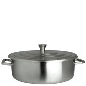Creations Homestyle Stainless Steel Round Chafer 38.1 x 31.8cm 3.8 Litre