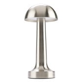 Dome Cordless Table Lamp Steel 22cm
