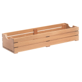 Churchill Comas Beech Wood Crates GN 2/4 26.5 x 16.2 x 10cm (Pack of 4)