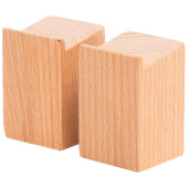 Churchill Comas Beech Wood Crates Height Adjusters 6cm (Pack of 4)