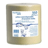 All Purpose J Cloth Roll Centrefeed 350 Sheet Yellow