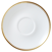 William Edwards Burnished Gold Coupe Tea Saucer For One 14.5cm/5.7" (Pack of 12)