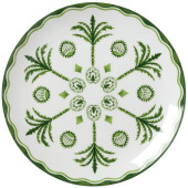 William Edwards Sultan's Garden Green Coupe Plate 21cm/8" (Pack of 12)
