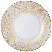 William Edwards Diamond Gold Coupe Espresso Saucer 12cm/4.5" (Pack of 12)