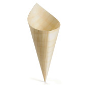 Pinewood Serving Cone 180x95mm (Pack of 50)