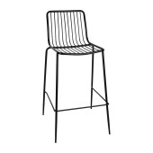 Bolero Steel Wire High Stool Black (Pack of 4)