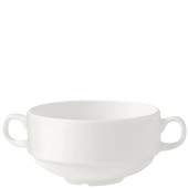 Steelite Monaco White Handled Stacking Soup Cup 285ml/10oz (Pack of 36)
