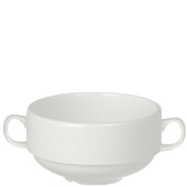 Steelite Spyro Handled Stacking Soup Cup 285ml/10oz (Pack of 36)