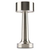 Geo Cordless Table Lamp Steel 23cm