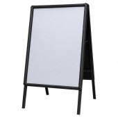 A-Frame Pavement Sign Snap Frame Poster A1 Black