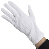 Whites Cotton Waiting Gloves Ladies Large