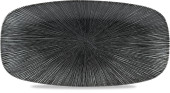 Studio Prints Agano Black Oblong Chefs Plate 11.75x6"