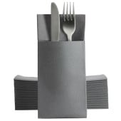 Airlaid Pocket Napkins 8 Fold Grey (Pack of 500)