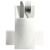 Airlaid Pocket Napkins White 8 Fold 40cm (Pack of 500)