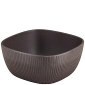 GenWare Melamine Black Aria Square Buffet Bowl 18.5cm/7.3"