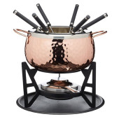 Artesà Copper Finish Fondue Set