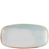 Churchill Stonecast Accents Duck Egg Blue Chefs’ Oblong Plate 30 x 15.3cm/11.75 x 6" (Pack of 12)