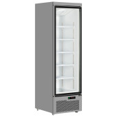 Tefcold Upright Display Fridge Stainless Steel 614 Litre