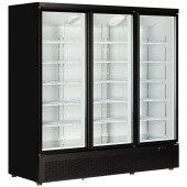 Tefcold Upright Display Fridge Black 1664 Litre