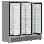 Tefcold Upright Display Fridge Stainless Steel 1664 Litre