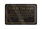 Traditional Bar Notices - Wine By The Glass 125ml