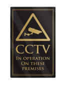 Traditional Bar Notices - CCTV in Operation