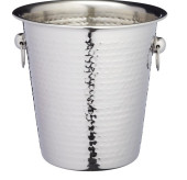 Hammered Stainless Steel Champagne Bucket