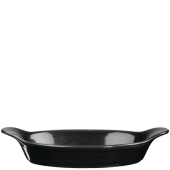 Churchill Cookware Black Oval Eared Dish 12.5 x 23.2cm (Pack of 6)