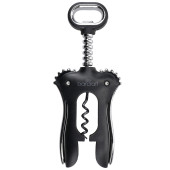 BarCraft Double Handled Winged Corkscrew Black