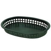 Black Oblong Fast Food Basket 10.75" 27cm (Pack of 12)