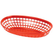 Red Oval Fast Food Basket 24cm/9.35" (Pack of 12)