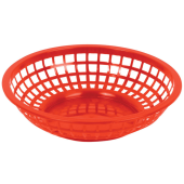 Red Round Fast Food Basket 8" 20cm (Pack of 12)