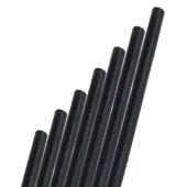 Agave Fibre Compostable Plant Based Cocktail Straws Black 5.75 Inch 15cm (Box of 250)