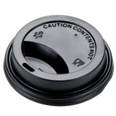 Black Plastic Sip Through Lid (for 8oz Cup) x1000