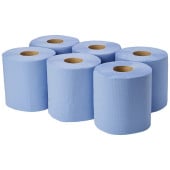 EntirePro Centrefeed Blue Roll 2 Ply 400 Sheets (Pack of 6)