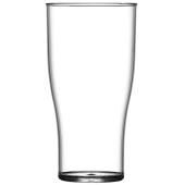 Reusable Polycarbonate Tulip Half Pint Glass 10oz CE Nucleated (Pack of 6)