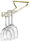 Brass Plated Glass Rack (61cm)
