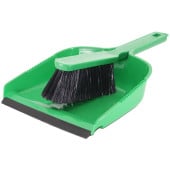 Soft Dustpan & Brush Set Green