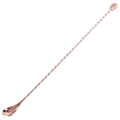 Copper Plated Bar Spoon With Skull End 40.5cm